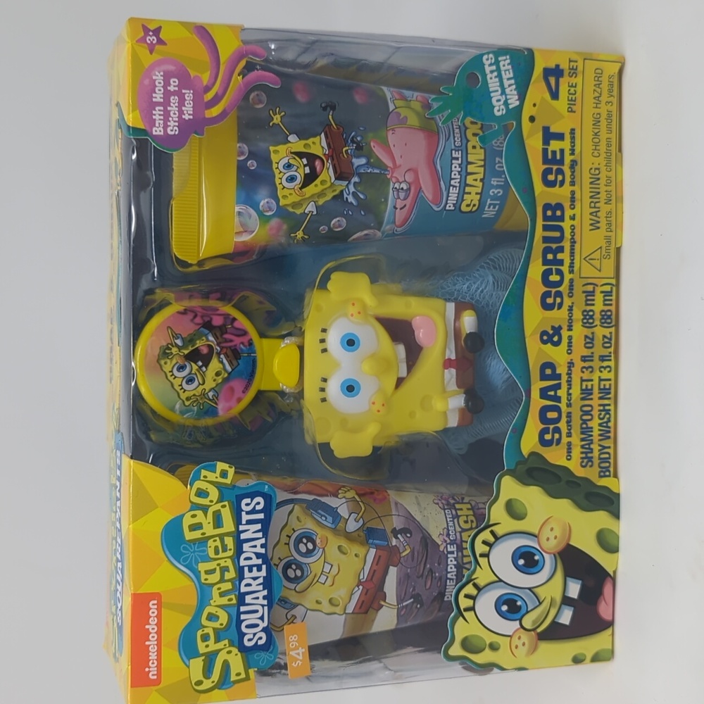 New SpongeBob SquarePants Soap & Scrub Set